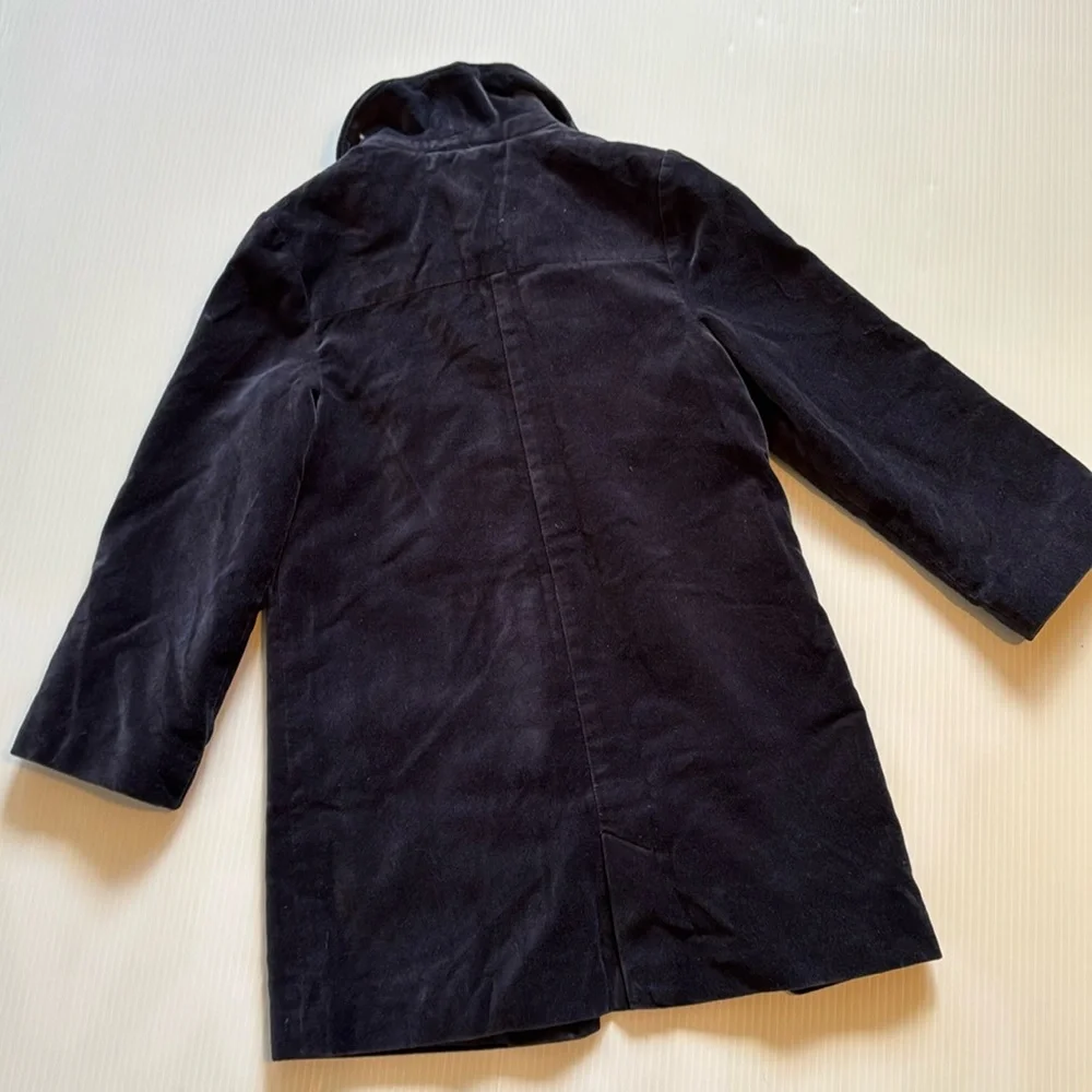 Janie and Jack 100% cotton & silk navy blue velvet jacket.  Girls size 4T - 5T